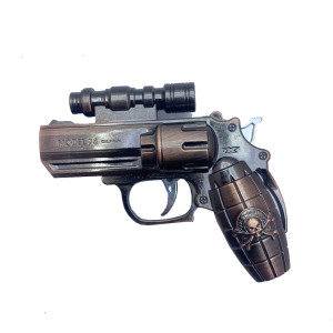 Pocket Revolver Shape Cigarette Lighter With LED Light